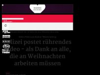 Bild zum Artikel: Heilige Nacht(Schicht): Polizei postet rührendes Weihnachtsvideo