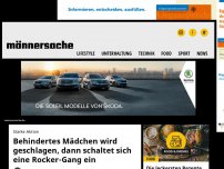 Bild zum Artikel: Behindertes Mädchen wird geschlagen, dann schaltet sich eine Rocker-Gang ein | Männersache