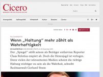 Bild zum Artikel: Fall Claas Relotius - Wenn „Haltung“ mehr zählt als Wahrhaftigkeit