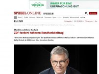 Bild zum Artikel: Öffentlich-rechtlicher Rundfunk: ZDF fordert höheren Rundfunkbeitrag