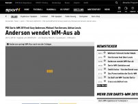 Bild zum Artikel: Herzschlag-Match! Anderson wendet WM-Aus ab