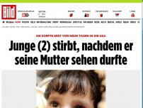 Bild zum Artikel: Sie durfte erst vor 9 Tagen in die USA - Junge (2) stirbt kurz nachdem er seine Mutter sehen durfte