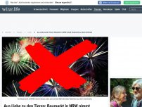 Bild zum Artikel: Aus Liebe zu den Tieren: Baumarkt in NRW nimmt Feuerwerk aus dem Sortiment