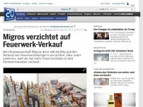 Bild zum Artikel: Trockenheit: Migros verzichtet auf Feuerwerk-Verkauf