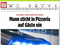 Bild zum Artikel: Haftbefehl wegen Mordversuchs - Mann sticht in Pizzeria auf Gäste ein