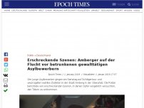 Bild zum Artikel: Erschreckende Szenen: Amberger auf der Flucht vor betrunkenen gewalttätigen Asylbewerbern