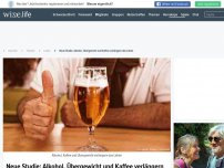 Bild zum Artikel: Neue Studie: Alkohol, Übergewicht und Kaffee verlängern das Leben