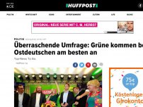 Bild zum Artikel: Überraschende Umfrage: Grüne kommen bei Ostdeutschen am besten an