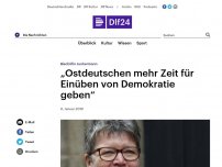 Bild zum Artikel: Kirche - Landesbischöfin: Ostdeutschen mehr Zeit für Einüben von Demokratie geben