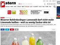 Bild zum Artikel: Fairtrade-Limo: Bizarrer Behördenärger: Lemonaid darf nicht mehr Limonade heißen - weil zu wenig Zucker drin ist