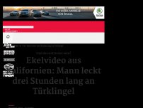 Bild zum Artikel: Von Sicherheitskamera erwischt: Mann leckt drei Stunden lang an Türklingel