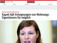 Bild zum Artikel: Kapek hält Enteignungen von Wohnungs-Eigentümern für möglich