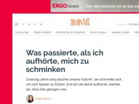 Bild zum Artikel: Was passierte, als ich aufhörte, mich zu schminken