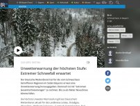 Bild zum Artikel: Unwetterwarnung der höchsten Stufe: Extremer Schneefall erwartet