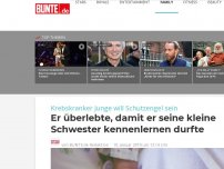 Bild zum Artikel: Krebskranker Junge überlebte, damit er seine kleine Schwester kennenlernen durfte