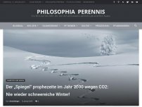 Bild zum Artikel: Der „Spiegel“ prophezeite im Jahr 2000 wegen CO2: Nie wieder schneereiche Winter!