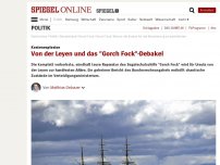 Bild zum Artikel: Kostenexplosion: Von der Leyen und das 'Gorch Fock'-Debakel