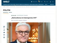 Bild zum Artikel: „Nationalismus ist ideologisches Gift“ 