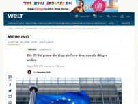 Bild zum Artikel: Die EU tut genau des Gegenteil von dem, was die Bürger wollen