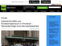 Bild zum Artikel: Zahlreiche Fälle von Kindesmissbrauch in Finnland – Tatverdächtige sind alle Asylbewerber