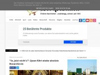 Bild zum Artikel: 'So, jetzt reicht's!': Queen führt wieder absolute Monarchie ein