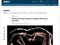 Bild zum Artikel: Muslimische Ringer wegen verweigerter Berührung verurteilt