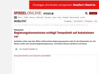 Bild zum Artikel: Klimaschutz: Regierungskommission schlägt Tempolimit auf Autobahnen vor