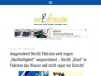 Bild zum Artikel: Ausgerechnet Nestle Pakistan wird wegen „Nachhaltigkeit“ ausgezeichnet und „klaut“ in Pakistan das Wasser und steht sogar vor Gericht!