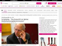 Bild zum Artikel: Wolfgang Schäuble: Flüchtlingspolitik 'im Nachhinein nicht klug'