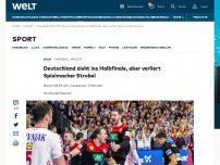 Bild zum Artikel: Deutschland zieht ins Halbfinale, aber verliert Spielmacher Strobel