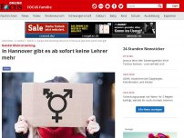 Bild zum Artikel: Gender Mainstreaming - In Hannover gibt es ab sofort keine Lehrer mehr