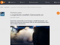 Bild zum Artikel: Lungenärzte zweifeln Grenzwerte an