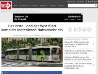 Bild zum Artikel: Das erste Land der Welt führt komplett kostenlosen Nahverkehr ein