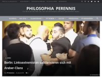 Bild zum Artikel: Berlin: Linksextremisten solidarisieren sich mit Araber-Clans