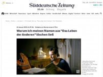 Bild zum Artikel: Debatte um Donnersmarck-Film : Warum ich meinen Namen aus 'Das Leben der Anderen' löschen ließ