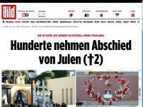 Bild zum Artikel: Hunderte kamen zum Friedhof - Abschied von Julen (†2)