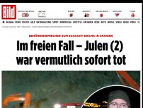 Bild zum Artikel: Schacht-Drama in Spanien - Helfer entdecken Julen (2). Der Junge ist tot