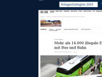 Bild zum Artikel: Flüchtlinge: Mehr als 14.000 illegale Einreisen mit Bus und Bahn