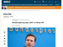 Bild zum Artikel: Bundesregierung sagt „Nein“ zu Tempo 130