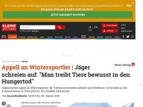 Bild zum Artikel: 'Man treibt Tiere bewusst in den Hungertod'