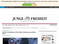 Bild zum Artikel: Aufruf zu Anschlägen auf AfD-Politiker: Anleitung zum perfekten Mord