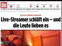 Bild zum Artikel: Berühmt im Schlaf - Live-Streamer schläft ein – und die Leute lieben es