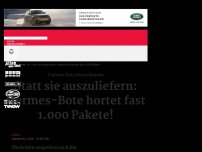 Bild zum Artikel: Statt sie auszuliefern: Hermes-Bote hortet fast 1.000 Pakete!