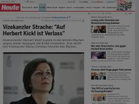 Bild zum Artikel: Lob für Innenminister: Vizekanzler Strache: 'Auf Herbert Kickl ist Verlass'