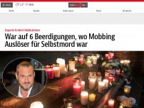 Bild zum Artikel: War auf 6 Beerdigungen, wo Mobbing Auslöser für Selbstmord war