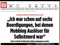 Bild zum Artikel: Mobbing-Experte in BILD - „Ich war schon auf sechs Beerdigungen“