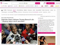 Bild zum Artikel: Patriots-Stars lehnen Trump-Besuch ab: 'Obama kann mich anrufen'