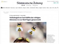 Bild zum Artikel: Artenvielfalt: Volksbegehren hat Hälfte der nötigen Stimmen in nur fünf Tagen gesammelt