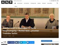 Bild zum Artikel: Skandal-Urteil in Reutlingen: 12-fache Vergewaltigung – Richter lässt syrischen Triebtäter laufen