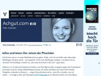 Bild zum Artikel: Miles and More: Der Jetset der Pharisäer